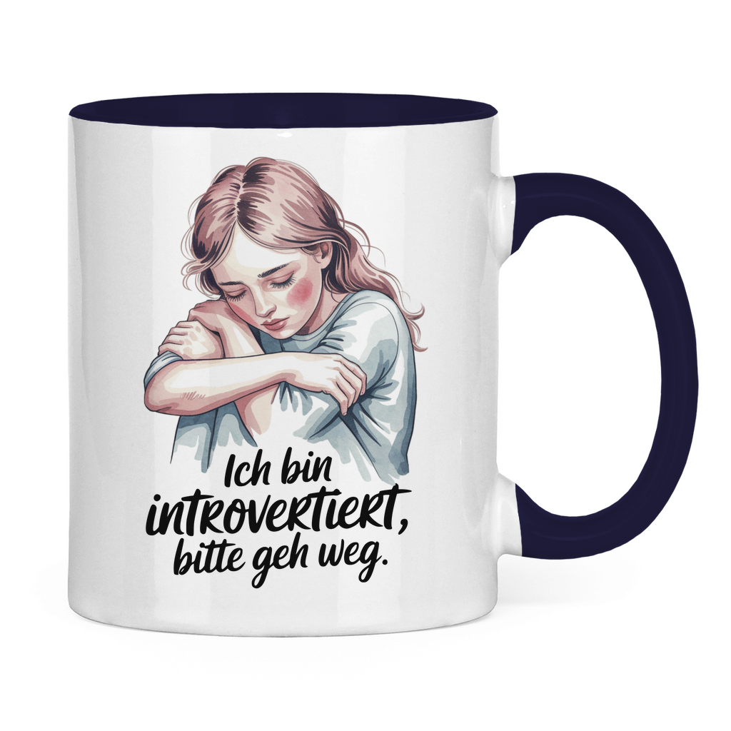 Sprüche Tasse "Ich bin introvertiert, bitte geh weg"