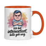 Sprüche Tasse "Ich bin introvertiert, bitte geh weg" 2