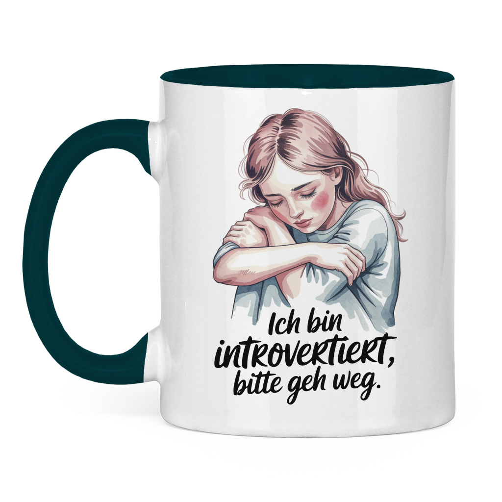 Sprüche Tasse "Ich bin introvertiert, bitte geh weg"
