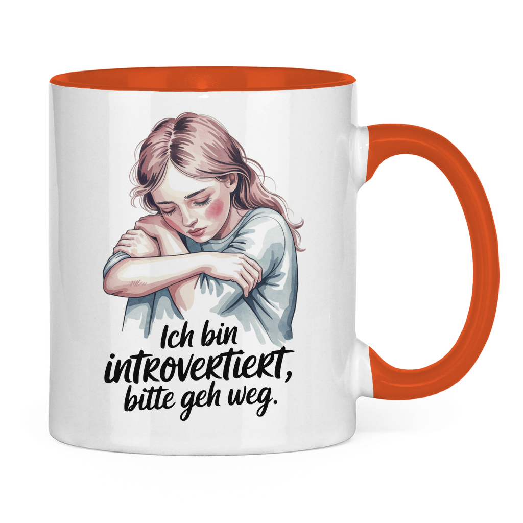Sprüche Tasse "Ich bin introvertiert, bitte geh weg"