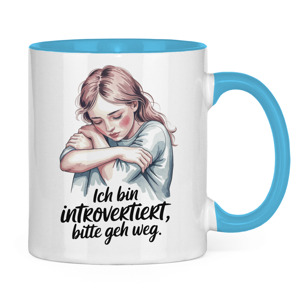 Sprüche Tasse "Ich bin introvertiert, bitte geh weg"