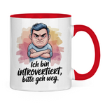 Sprüche Tasse "Ich bin introvertiert, bitte geh weg" 2