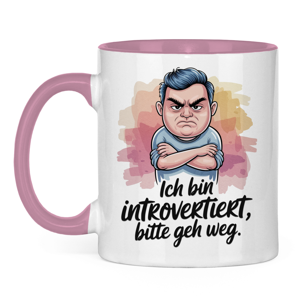 Sprüche Tasse "Ich bin introvertiert, bitte geh weg" 2