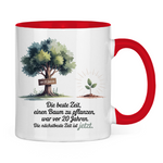 Sprüche Tasse "Die beste Zeit einen Baum zu pflanzen, war vor 20 Jahren"