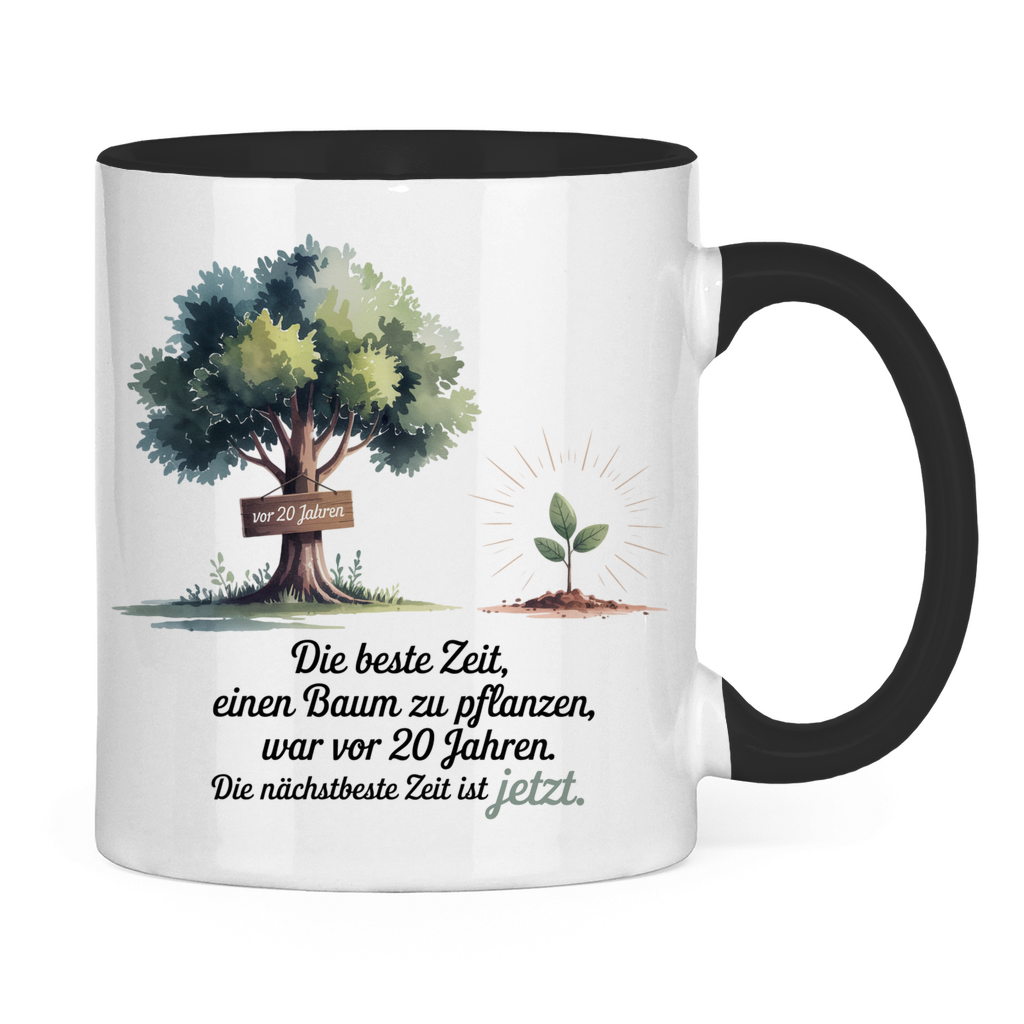 Sprüche Tasse "Die beste Zeit einen Baum zu pflanzen, war vor 20 Jahren"