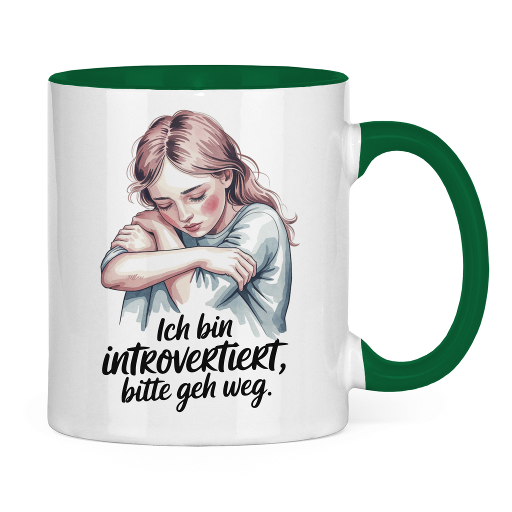 Sprüche Tasse "Ich bin introvertiert, bitte geh weg"