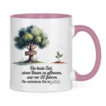 Sprüche Tasse "Die beste Zeit einen Baum zu pflanzen, war vor 20 Jahren"