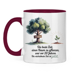 Sprüche Tasse "Die beste Zeit einen Baum zu pflanzen, war vor 20 Jahren"