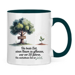 Sprüche Tasse "Die beste Zeit einen Baum zu pflanzen, war vor 20 Jahren"
