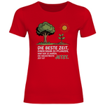Motivation Shirt "Die beste Zeit einen Baum zu pflanzen, war vor 20 Jahren" Damen