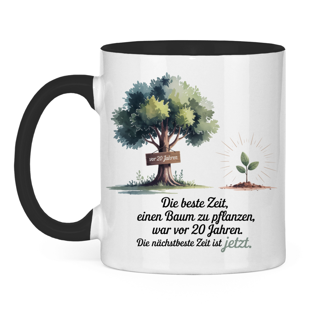 Sprüche Tasse "Die beste Zeit einen Baum zu pflanzen, war vor 20 Jahren"