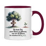 Sprüche Tasse "Die beste Zeit einen Baum zu pflanzen, war vor 20 Jahren"