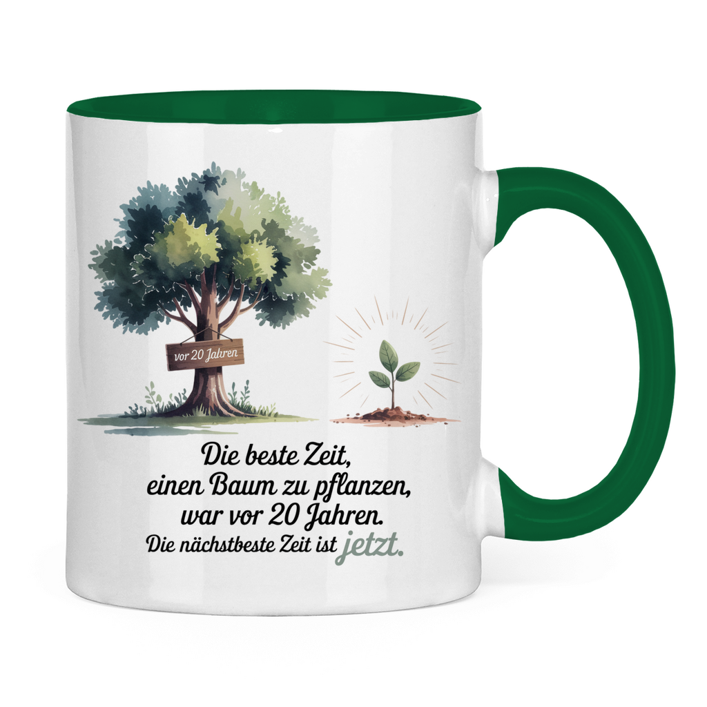 Sprüche Tasse "Die beste Zeit einen Baum zu pflanzen, war vor 20 Jahren"