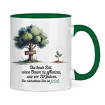 Sprüche Tasse "Die beste Zeit einen Baum zu pflanzen, war vor 20 Jahren"