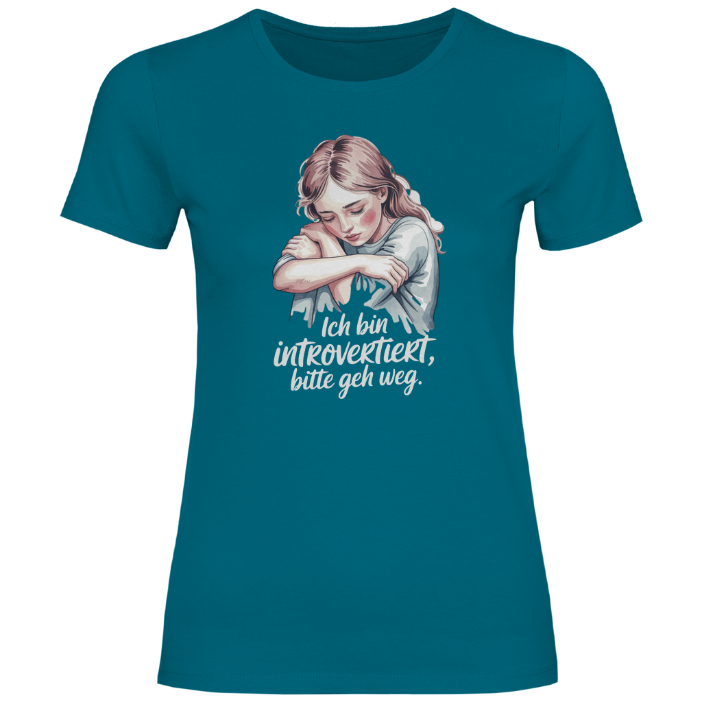 Lustiges T-Shirt "Ich bin introvertiert, bitte geh weg" Damen