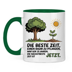 Sprüche Tasse "Die beste Zeit einen Baum zu pflanzen, war vor 20 Jahren" 2