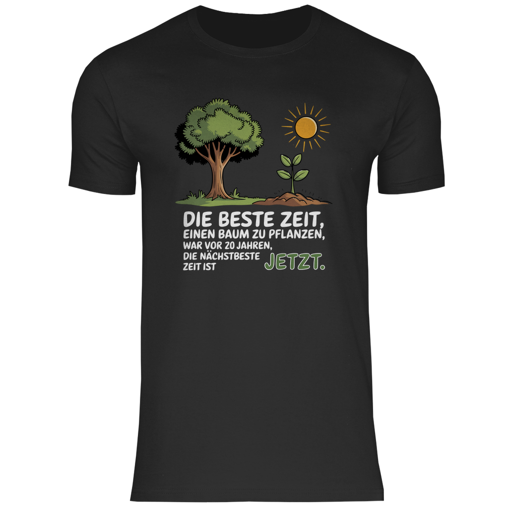 Motivation Shirt "Die beste Zeit einen Baum zu pflanzen, war vor 20 Jahren" Herren
