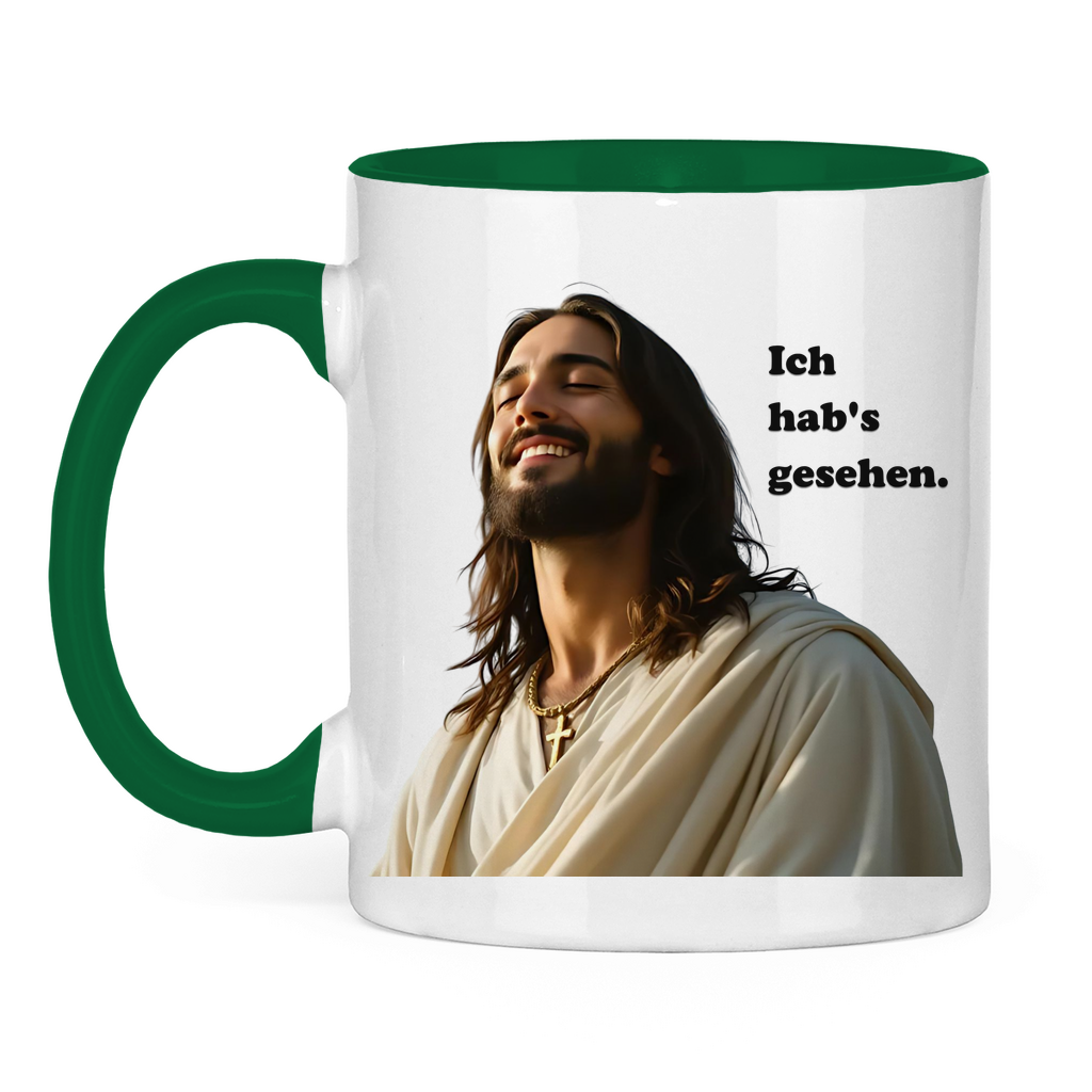 Jesus Tasse "Ich hab's gesehen" 2