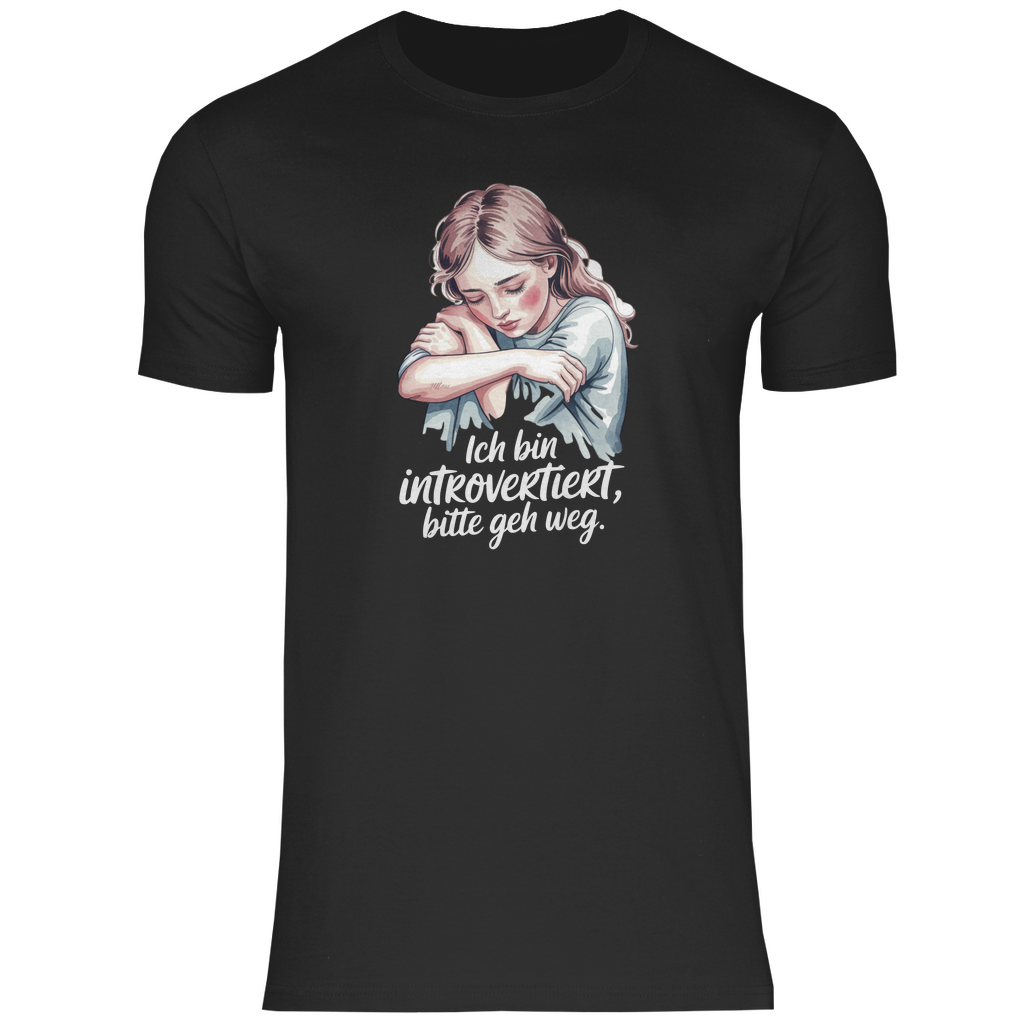 Lustiges T-Shirt "Ich bin introvertiert, bitte geh weg" Herren