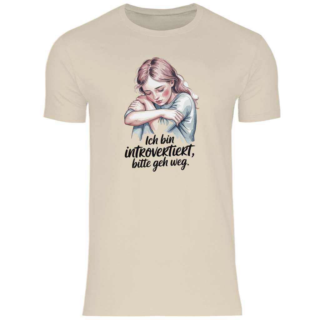 Lustiges T-Shirt "Ich bin introvertiert, bitte geh weg" Herren