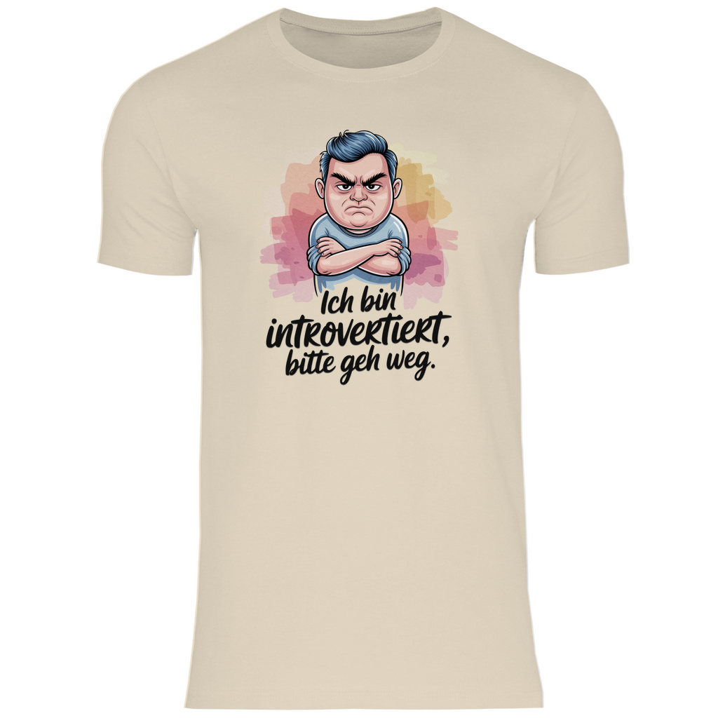 Lustiges T-Shirt "Ich bin introvertiert, bitte geh weg" Herren 2