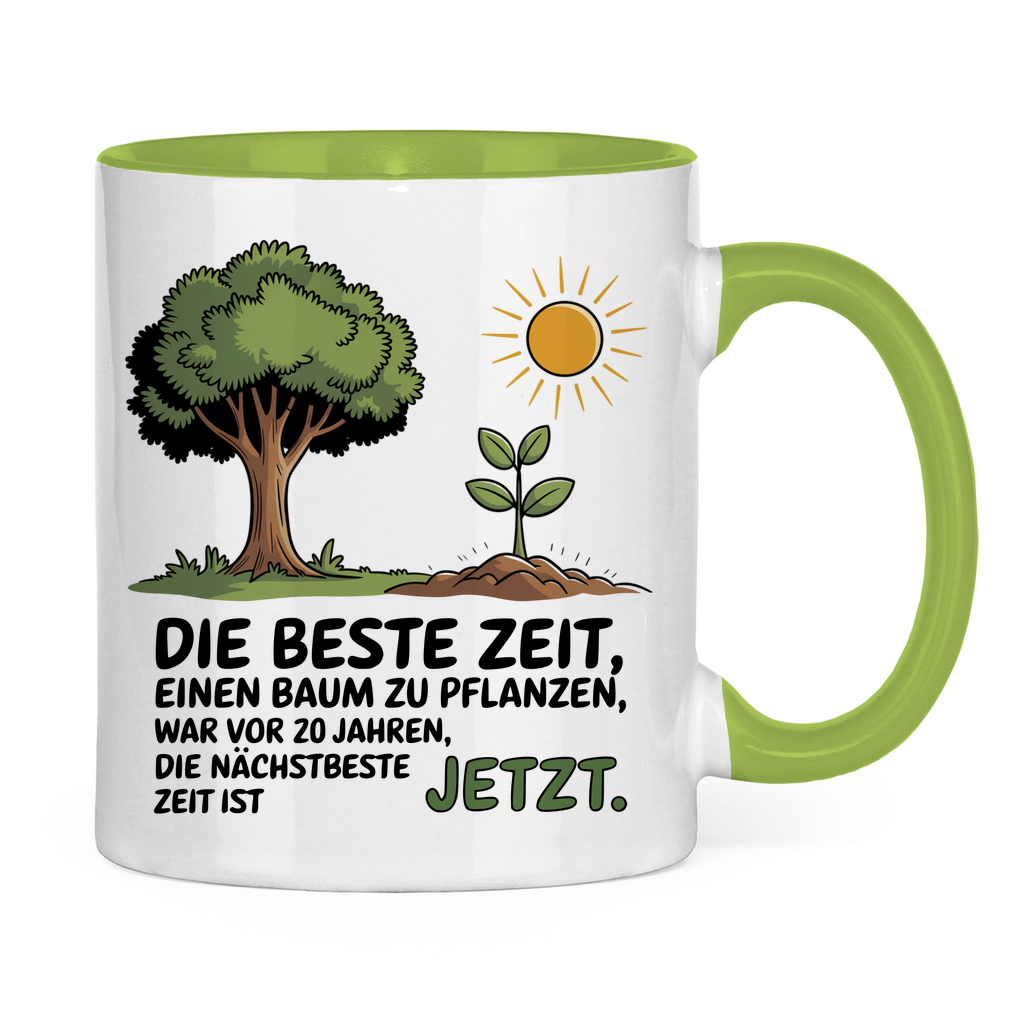 Sprüche Tasse "Die beste Zeit einen Baum zu pflanzen, war vor 20 Jahren" 2