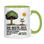 Sprüche Tasse "Die beste Zeit einen Baum zu pflanzen, war vor 20 Jahren" 2