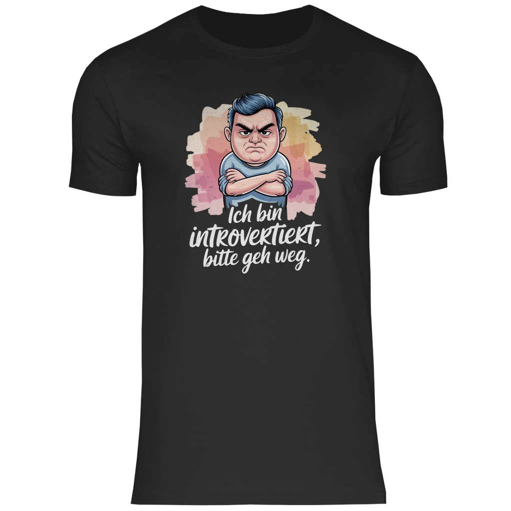Lustiges T-Shirt "Ich bin introvertiert, bitte geh weg" Herren 2