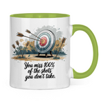 Sprüche Tasse "You miss 100% of the shots you don't take"