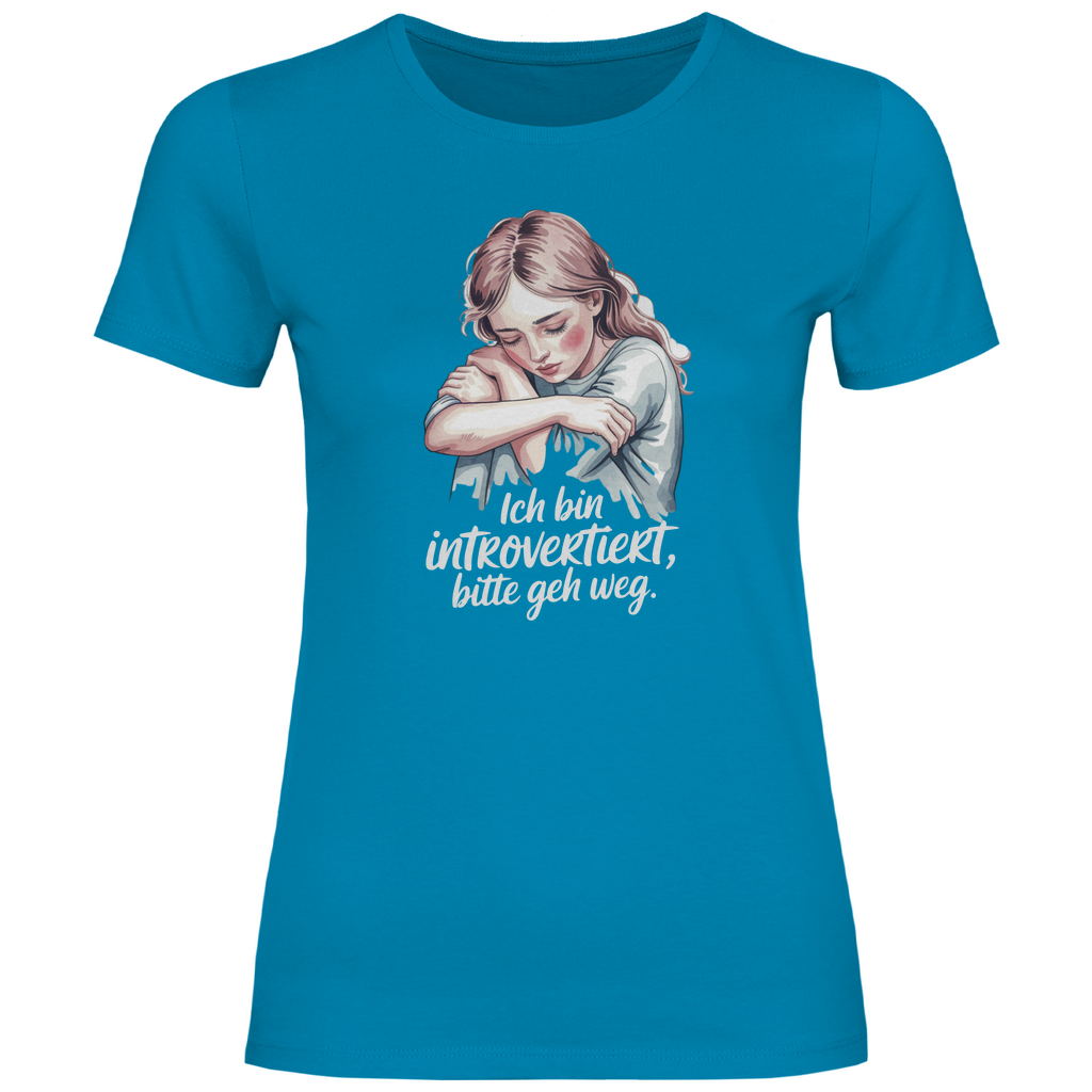 Lustiges T-Shirt "Ich bin introvertiert, bitte geh weg" Damen