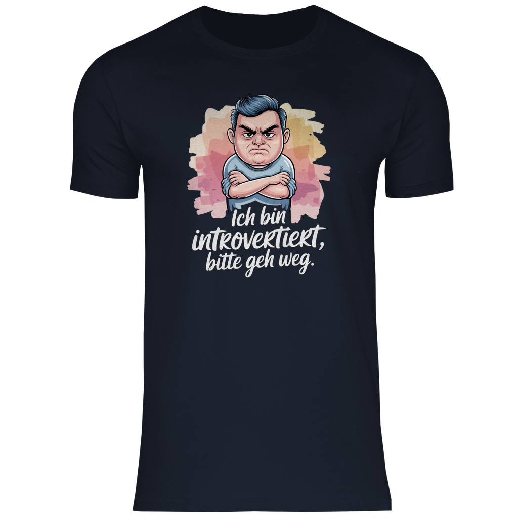 Lustiges T-Shirt "Ich bin introvertiert, bitte geh weg" Herren 2