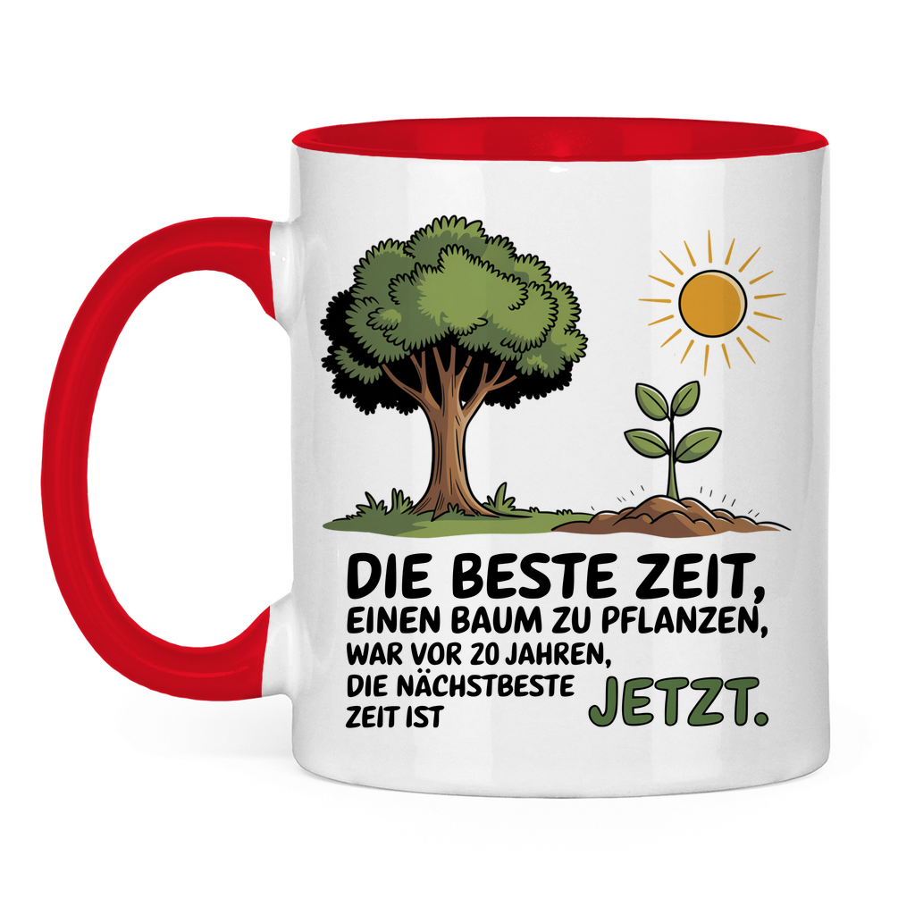 Sprüche Tasse "Die beste Zeit einen Baum zu pflanzen, war vor 20 Jahren" 2