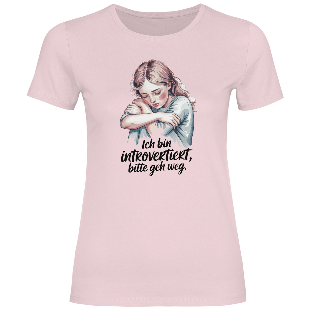 Lustiges T-Shirt "Ich bin introvertiert, bitte geh weg" Damen