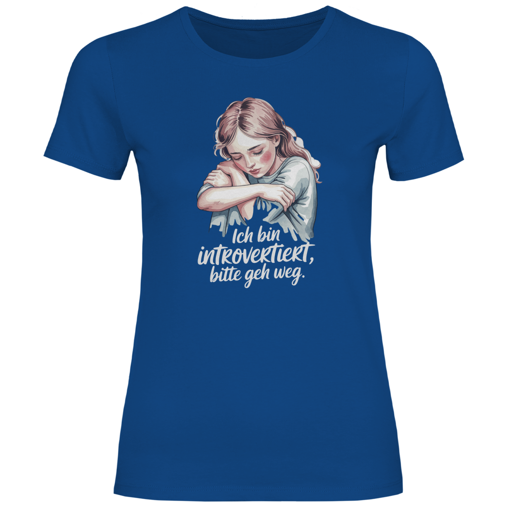 Lustiges T-Shirt "Ich bin introvertiert, bitte geh weg" Damen