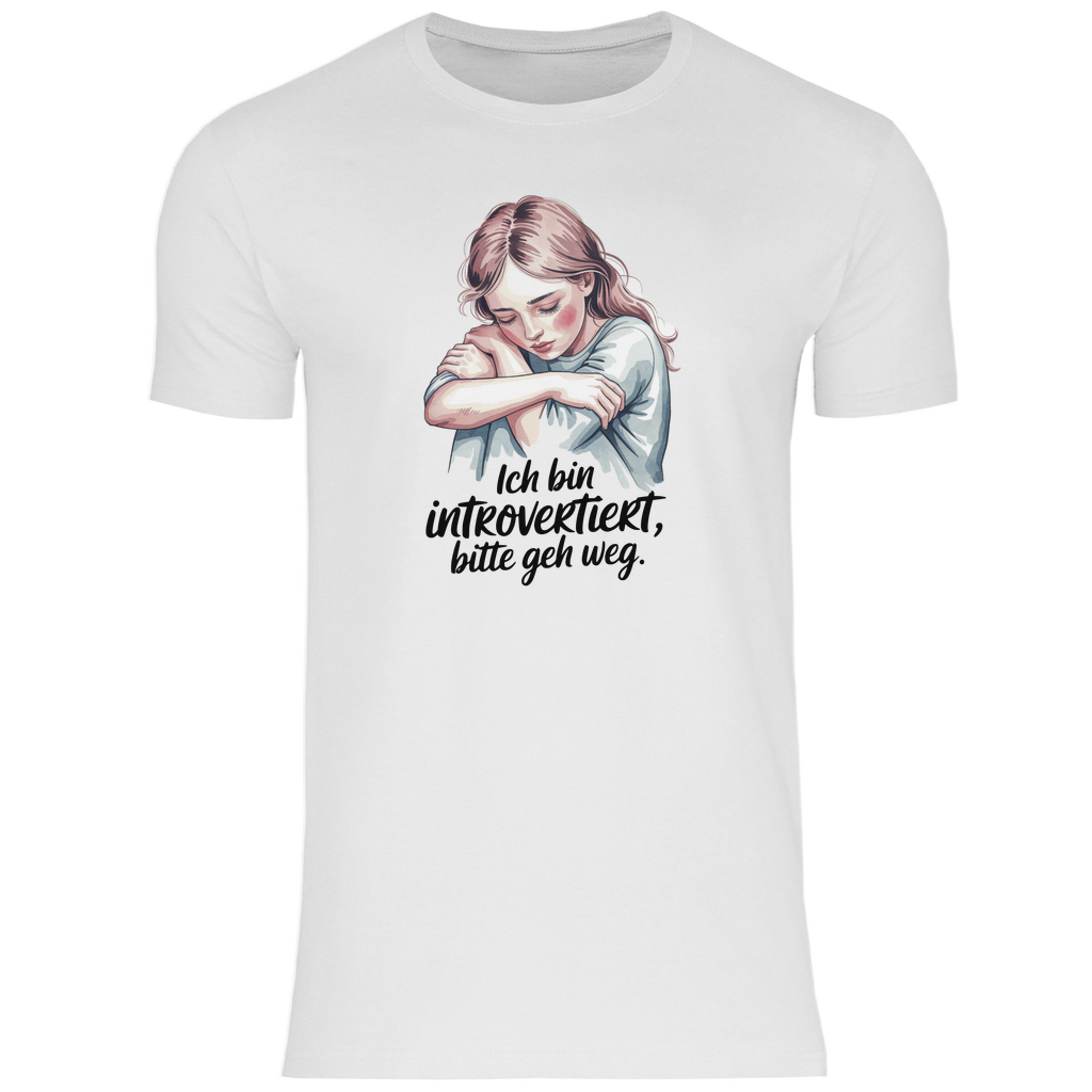 Lustiges T-Shirt "Ich bin introvertiert, bitte geh weg" Herren
