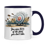 Sprüche Tasse "You miss 100% of the shots you don't take"