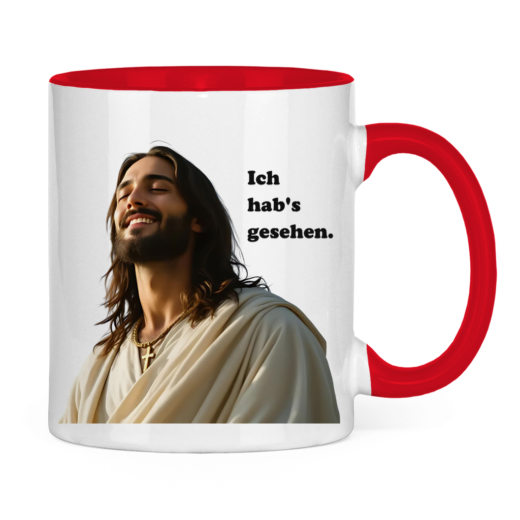 Jesus Tasse "Ich hab's gesehen" 2
