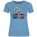 Kaffee T-Shirt "Glaubst du an Liebe auf den ersten Kaffee?" Damen