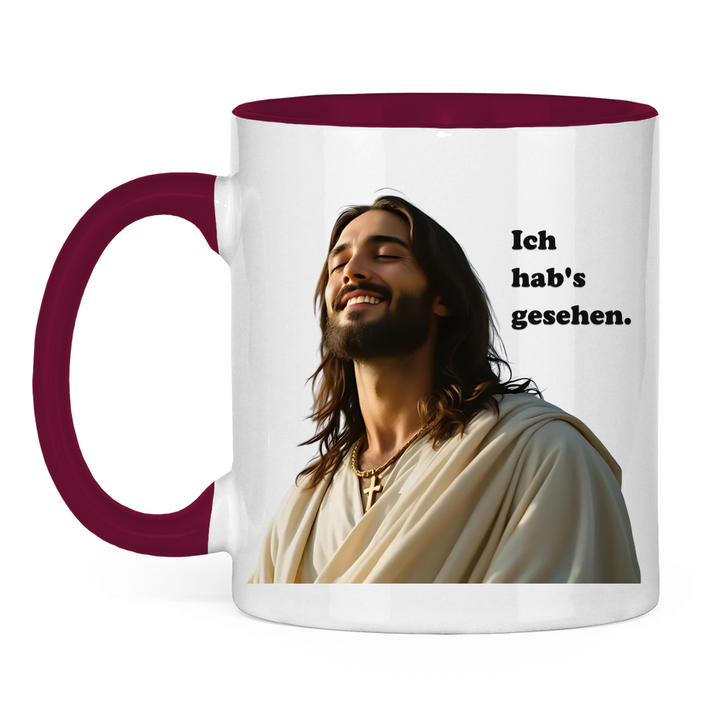 Jesus Tasse "Ich hab's gesehen" 2