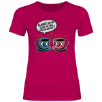 Kaffee T-Shirt "Glaubst du an Liebe auf den ersten Kaffee?" Damen