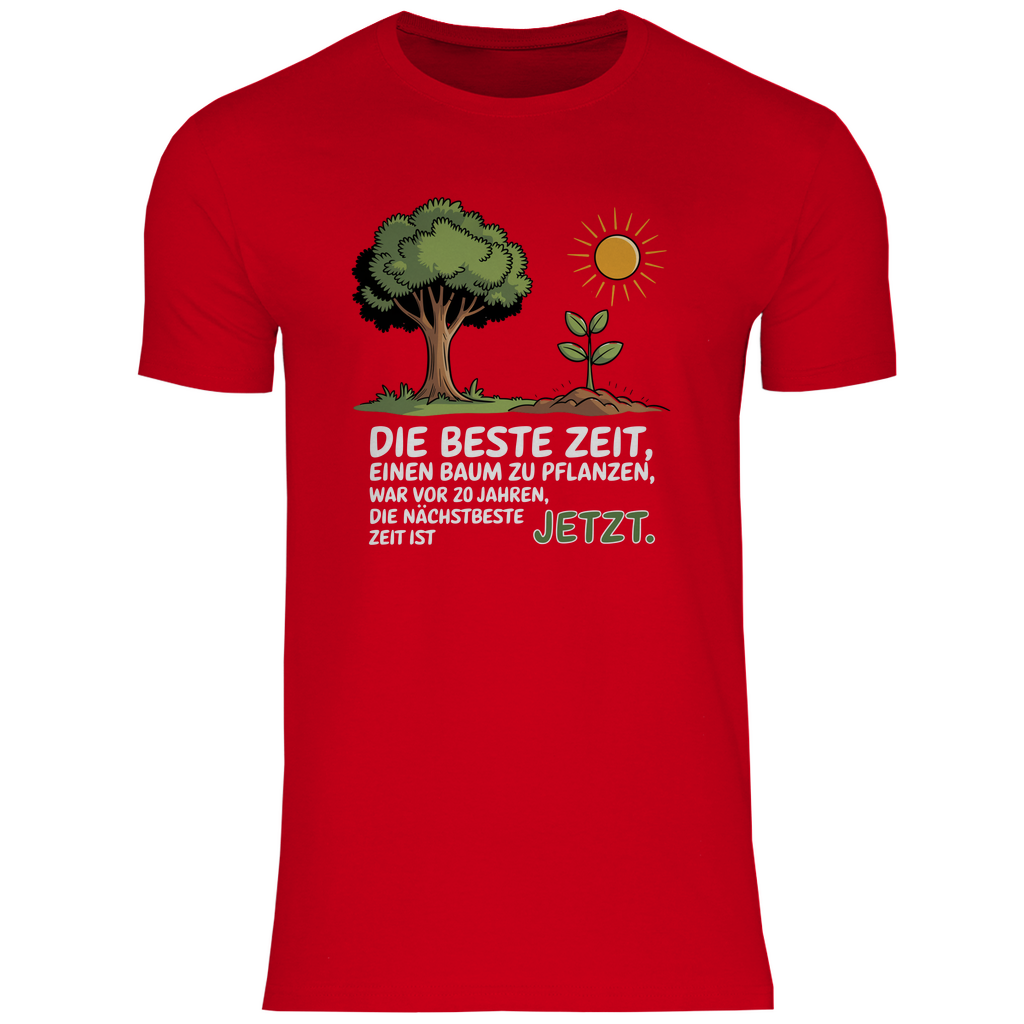 Motivation Shirt "Die beste Zeit einen Baum zu pflanzen, war vor 20 Jahren" Herren