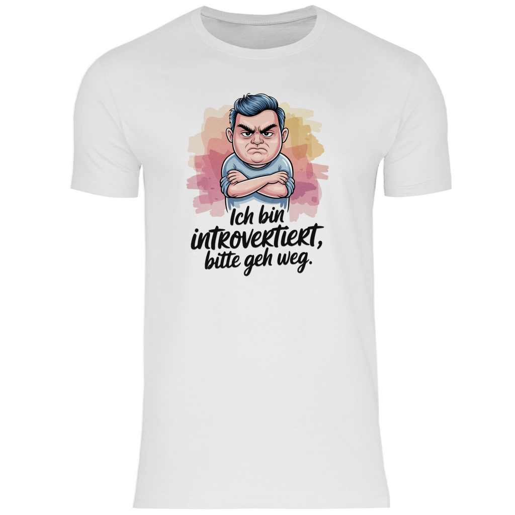 Lustiges T-Shirt "Ich bin introvertiert, bitte geh weg" Herren 2