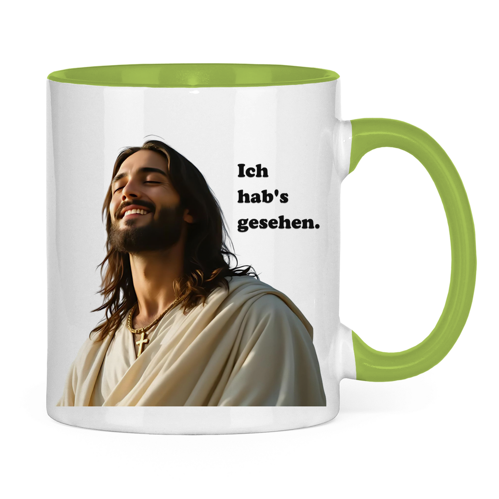 Jesus Tasse "Ich hab's gesehen" 2