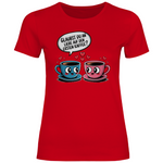 Kaffee T-Shirt "Glaubst du an Liebe auf den ersten Kaffee?" Damen
