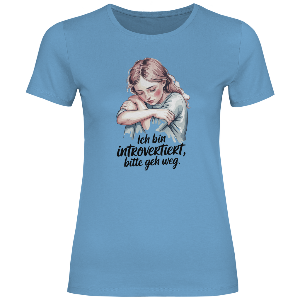 Lustiges T-Shirt "Ich bin introvertiert, bitte geh weg" Damen