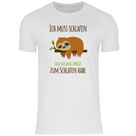 Faultier T-Shirt "Ich muss schlafen, dass ich genug Energie zum Schlafen habe" Herren