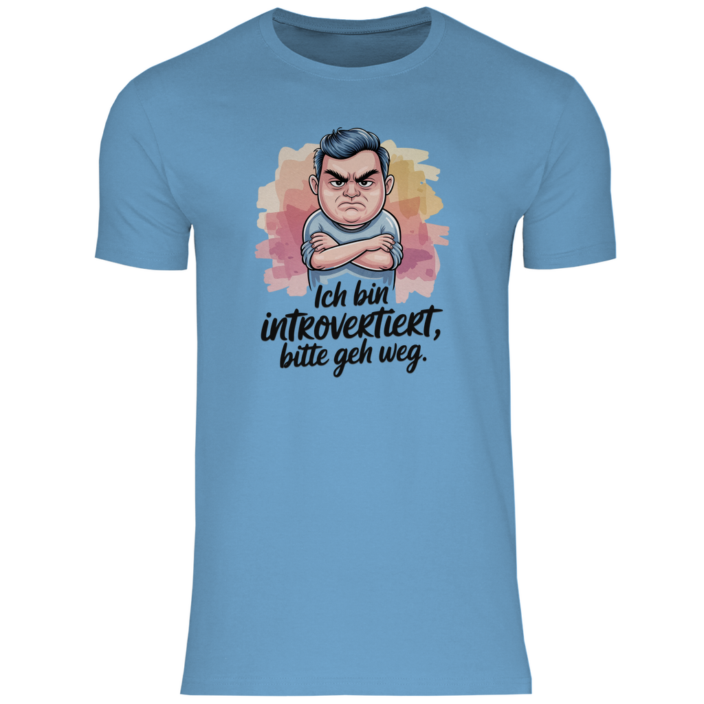Lustiges T-Shirt "Ich bin introvertiert, bitte geh weg" Herren 2