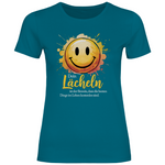 Smiley T-Shirt "Dein Lächeln ist der Beweis, dass die besten Dinge im Leben kostenlos sind." Damen