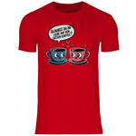 Kaffee T-Shirt "Glaubst du an Liebe auf den ersten Kaffee?" Herren