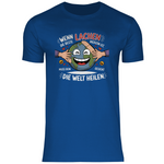 Lustiges T-Shirt "Wenn Lachen die beste Medizin ist, muss dein Gesicht die Welt heilen." Herren